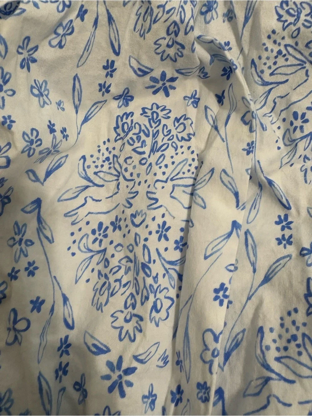 Le’ Za Me Blue & White Floral Smocked Bubble One-Piece 9M